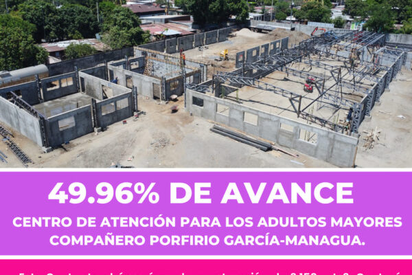 Así avanza la construcción del nuevo Centro de Atención al Adulto Mayor Porfirio García