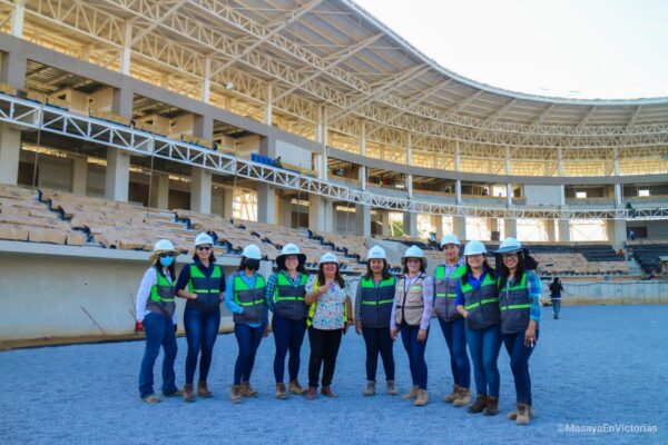 Avanza la monumental construcción del estadio Roberto Clemente en Masaya.