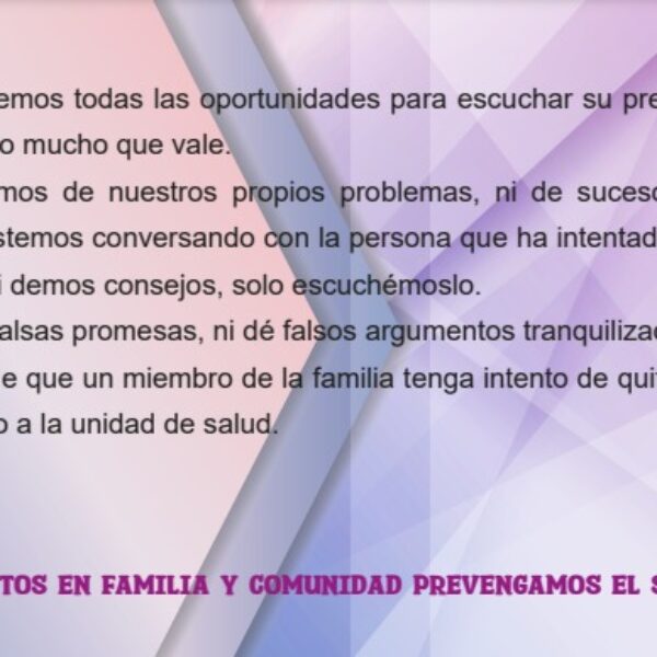 Foto de Conoce la nueva Cartilla «Previniendo Depresiones y Suicidios» (Promoviendo salud mental)