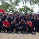 Hombres y mujeres bomberos participan del Curso De Capacitación y Entrenamiento