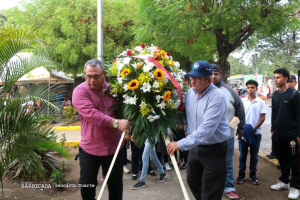 Rinden homenaje al combatiente histórico Marlon Zelaya Cruz
