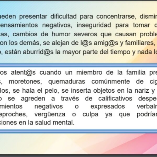 Foto de Conoce la nueva Cartilla «Previniendo Depresiones y Suicidios» (Promoviendo salud mental)