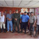 Ejército de Nicaragua en reunión con productores y ganaderos de El Castillo
