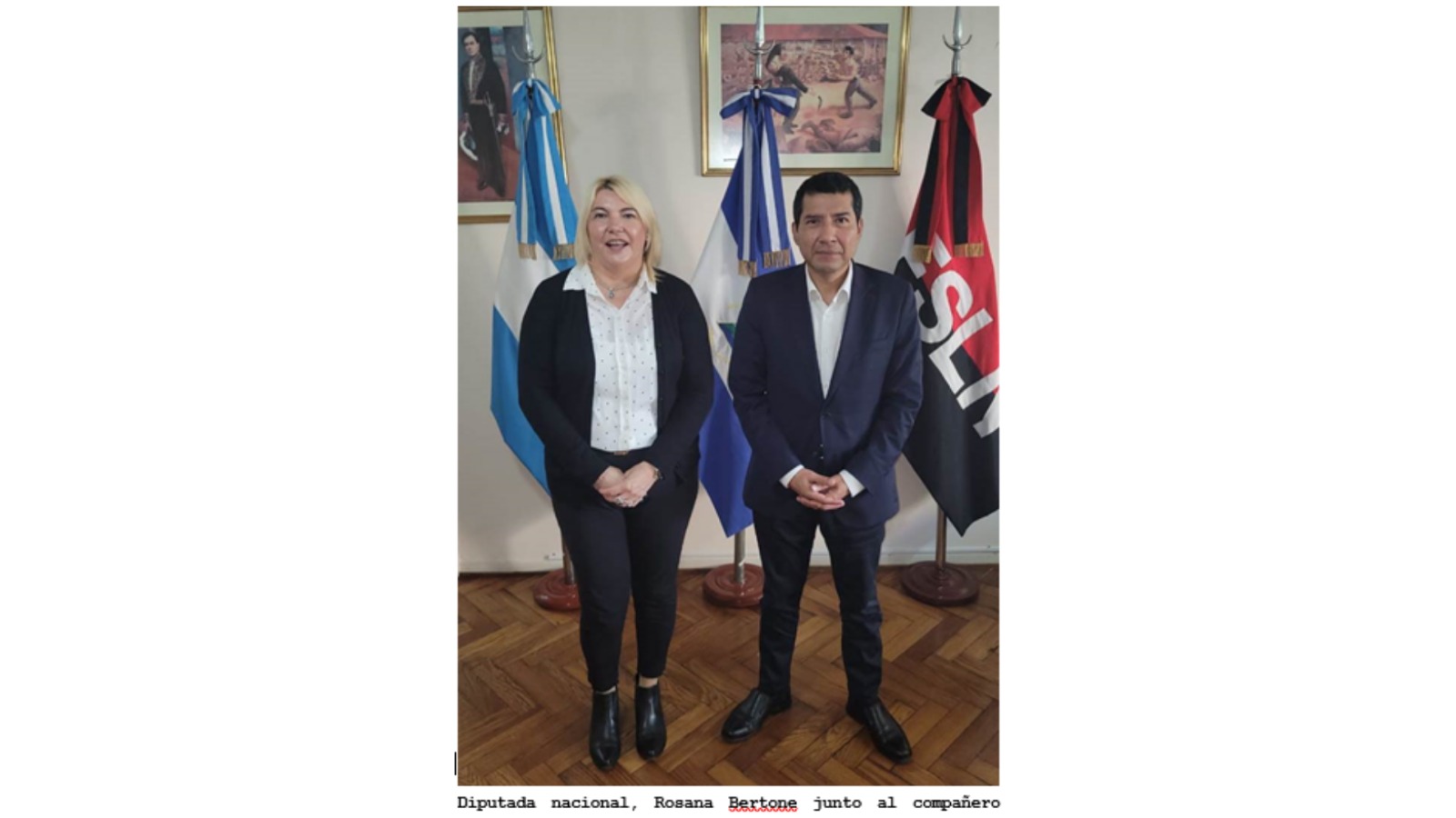 Diputada de Partido Argentino realiza visita a embajador de Nicaragua en Buenos Aires