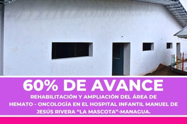 Avanza rehabilitación y ampliación del área de Hemato-Oncología en el Hospital «La Mascota»