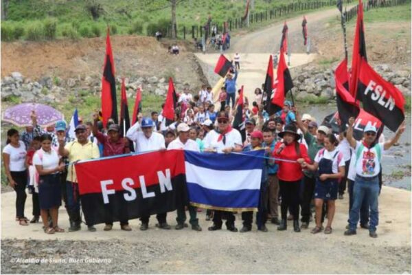Gobierno Sandinista inauguró caja puente sobre el río Aza en Siuna