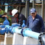 En prueba nuevo pozo de agua en Villa Don Bosco, Managua