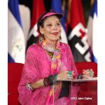 Compañera Rosario Murillo después del acto del 44 aniversario de la Revolución Sandinista