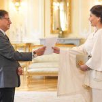 Embajadora de Nicaragua en Colombia presenta Cartas Credenciales al Presidente Gustavo Petro