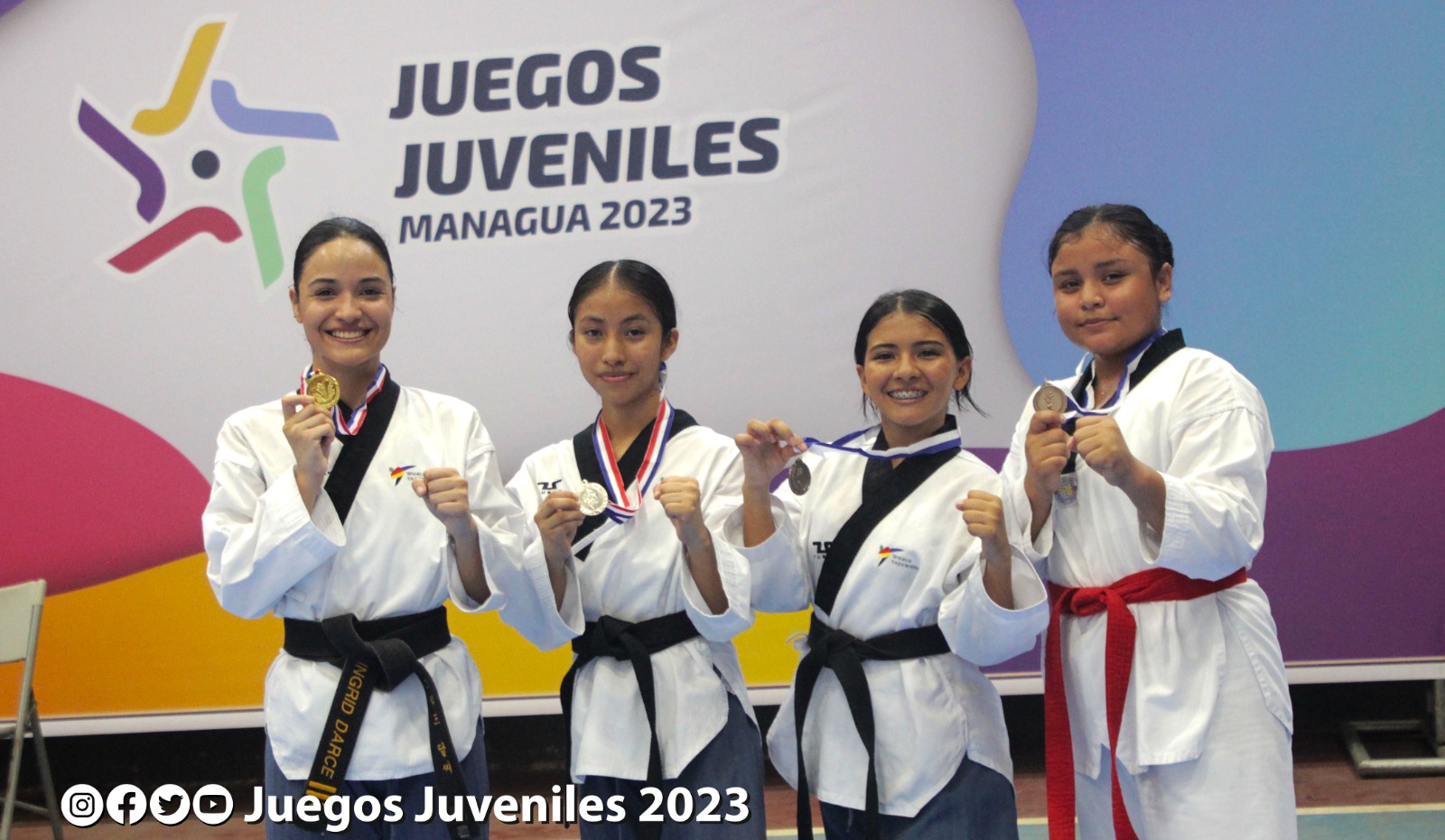 II jornada del Campeonato Taekwondo como parte de los Juegos Juveniles Managua 2023