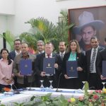 Nicaragua y Bielorrusia firman acuerdos en la cancillería de la República
