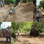 Construcción del Sistema de Alcantarillado en Telica alcanza un 65% de avance