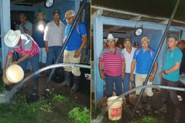ENACAL reparó sistema de agua potable en El Jicarito, Santo Tomás, Chontales
