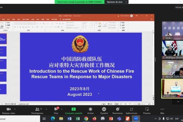 SINAPRED participa en Taller CELAC-CHINA sobre la Gestión de Riesgo de Desastre