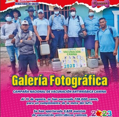Campaña Nacional de Vacunación Antirrábica Canina en Nicaragua: Más de la Mitad de la Meta Cumplida