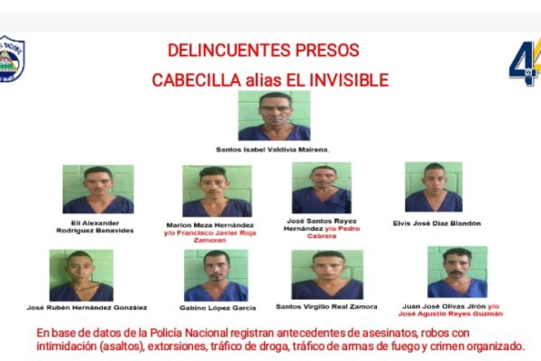 Policía Nacional desarticula Peligrosa Banda ‘EL INVISIBLE’