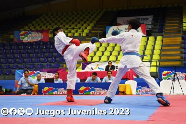 Final del Campeonato de Karate de los Juegos Juveniles Managua 2023