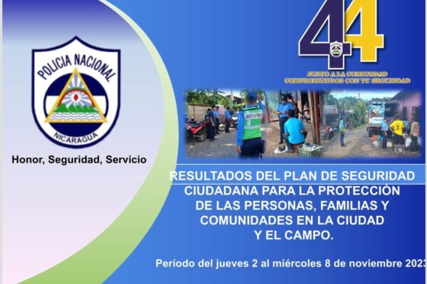 Resultados exitosos en seguridad ciudadana y rural en Nicaragua