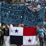 Docentes de Panamá mantienen paro hasta derogar contrato minero