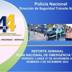 Incrementó en 3 Personas Fallecidas en Accidentes de Tránsito: Reporte de la Policía Nacional
