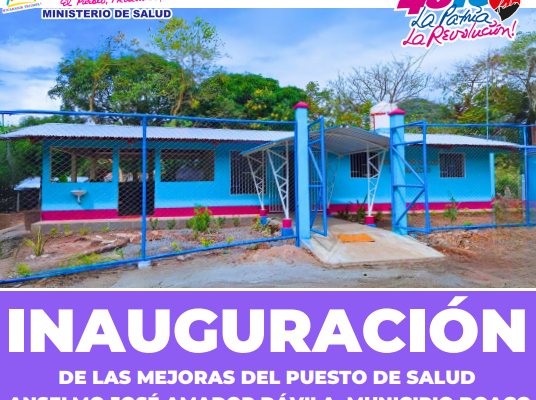 Entrega de mejoras en el Puesto de Salud beneficia a miles en Boaco