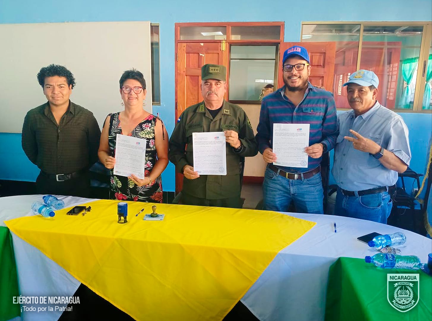 Ejército de Nicaragua y Municipio Diriamba Firman Acuerdo para Transformar Caminos Rurales