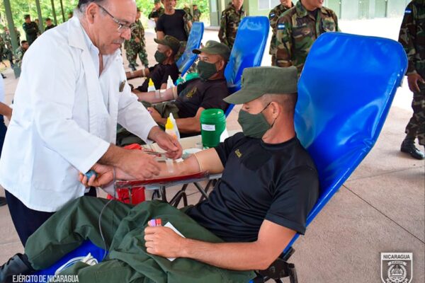 Ejército de Nicaragua Lidera Jornada de Donación de Sangre en Estelí