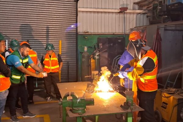 Demostraciones de capacidades y habilidades aprendidas por estudiantes técnicos del sector industrial