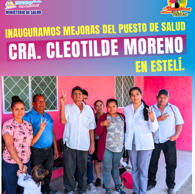 GRUN mejora puesto de salud en Estelí
