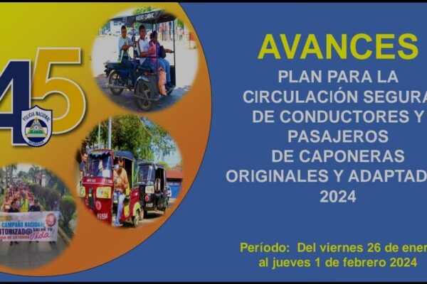 Conozca los avances del plan para la circulación segura de conductores y pasajeros de caponeras