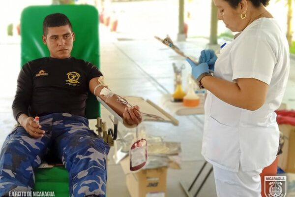Ejército de Nicaragua: Solidaridad en Acción a Través de la Donación de Sangre