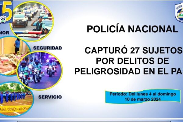Policía Nacional garantiza seguridad de las familias a nivel nacional