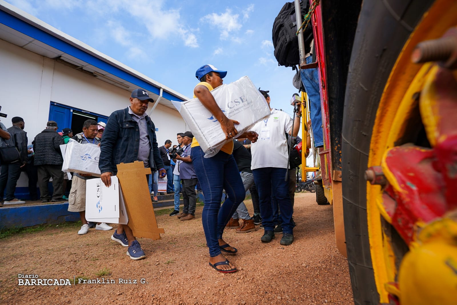 Garantizan distribución de material electoral en la Costa Caribe Norte