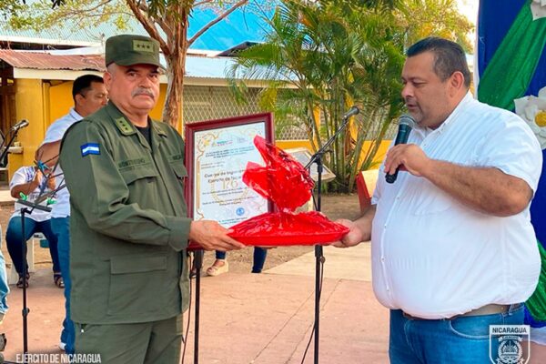 Ejército de Nicaragua participa en celebración del 176 aniversario del municipio de El Rosario
