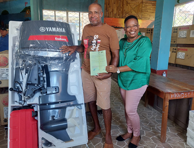 GRUN entrega motores marinos a comunidades indígenas en la Costa Caribe Sur