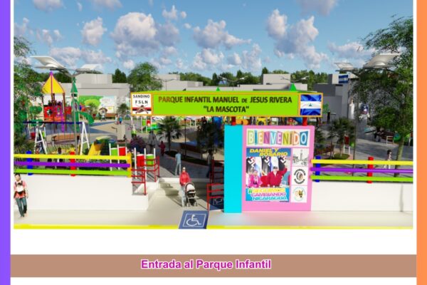 Conoce detalles de la construcción del nuevo parque Infantil en Diriamba