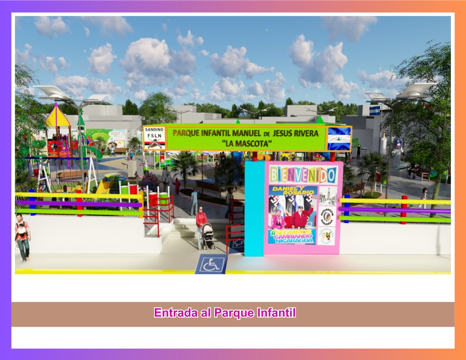 Conoce detalles de la construcción del nuevo parque Infantil en Diriamba