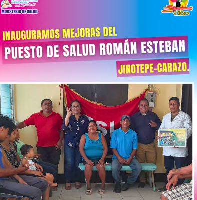 MEJORAMOS PUESTOS DE SALUD EN JINOTEPE, CARAZO