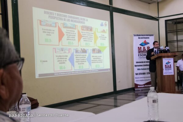 Nicaragüenses consideran que el país goza de paz y estabilidad, revela M&R Consultores