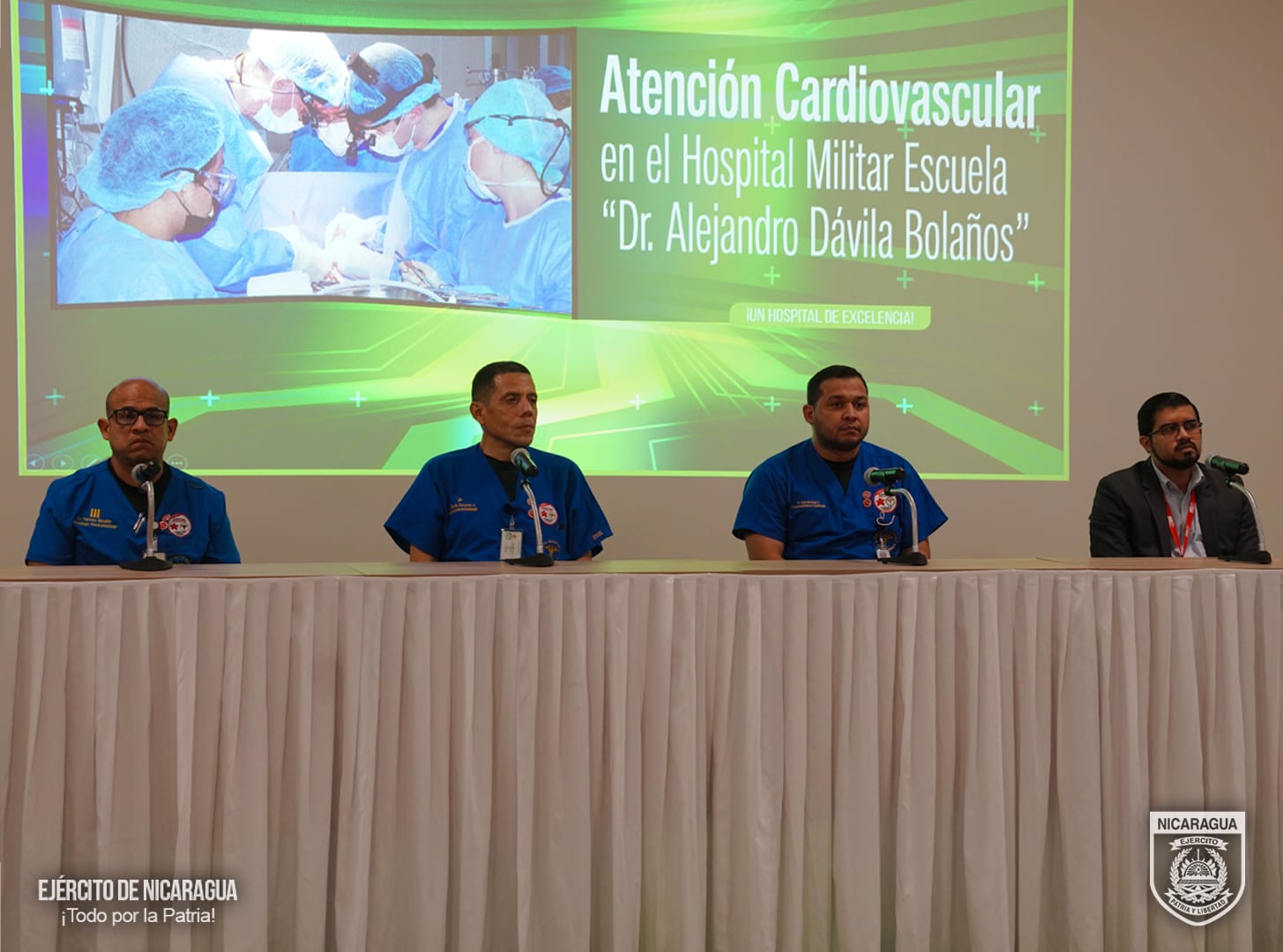 Ejército informa de las atenciones cardiovasculares en el Hospital Militar