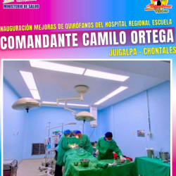 Mejoran quirófanos en el Hospital Cmdte. Camilo Ortega en Juigalpa