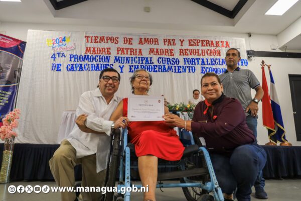 Alcaldía de Managua Certifica a más de 100 Protagonistas de Escuelas de Oficio