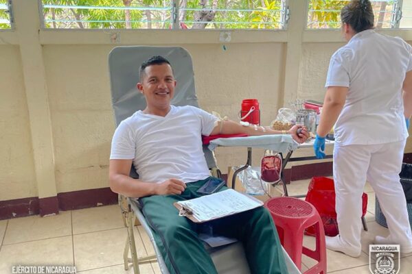 5 Comando militar participa en Jornada de Donación de Sangre en Chontales
