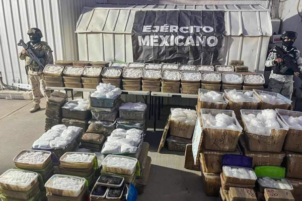 El Ejército mexicano decomisa un gran cargamento de droga escondida entre vísceras de animales