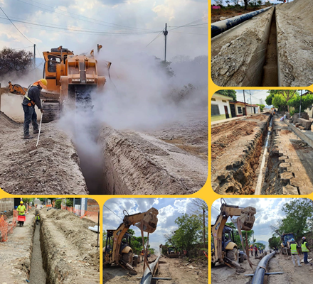 Avanza el saneamiento  de aguas residuales en Ciudad Darío
