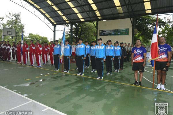 Ejército de Nicaragua clausura exitosa actividad deportiva entre centros de formación de oficiales