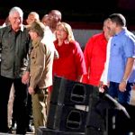 Presiden Raúl Castro y Díaz-Canel acto del 26 de Julio en Cuba