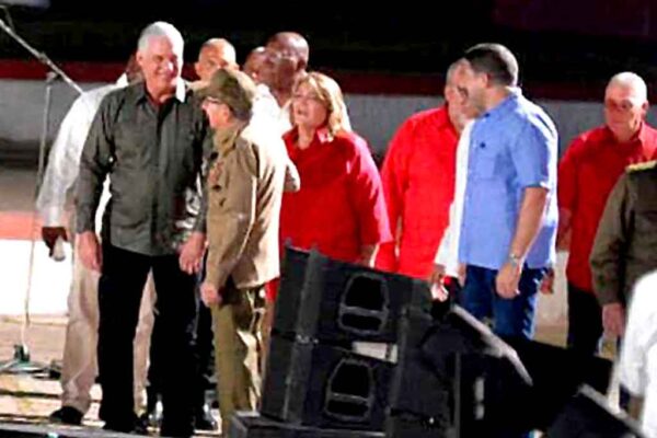 Presiden Raúl Castro y Díaz-Canel acto del 26 de Julio en Cuba