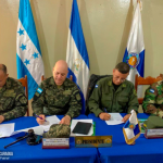 Ejército de Nicaragua realiza la XXXIII Reunión de Comandantes de Unidades Militares Fronterizas en Mocorón, República de Honduras