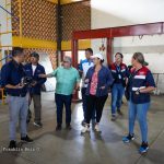 70 por ciento de avance en primera etapa de obras en el Gimnasio del Mercado Huembes